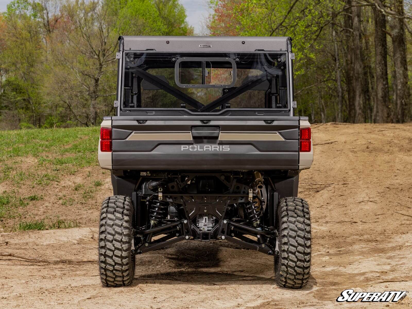 Polaris Ranger rear cargo bed and suspension