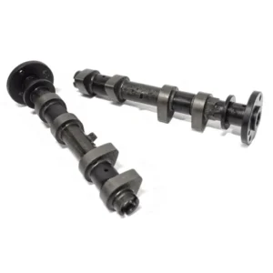 Two black camshafts used in engines.